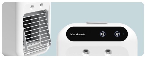 Przenośny klimatyzator akumulatorowy mini wentylator, bezprzewodowy do domu, biura i pokoju