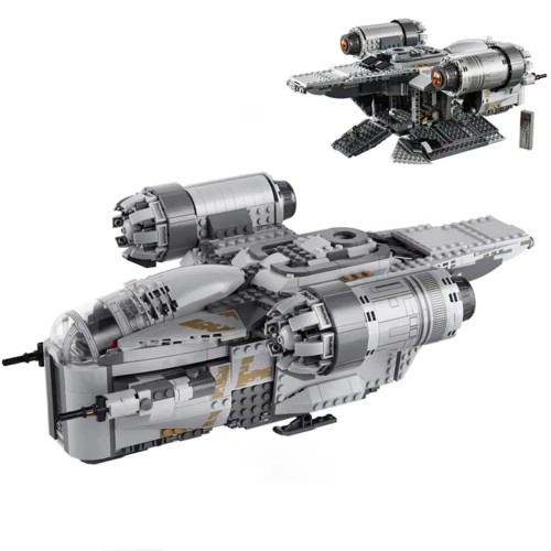 Zestaw klocków STAR WARS Transportowiec łowcy nagród z serialu Mandalorian BRZESZCOT - Zamiennik