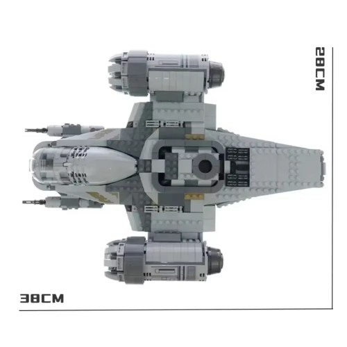 Zestaw klocków STAR WARS Transportowiec łowcy nagród z serialu Mandalorian BRZESZCOT - Zamiennik