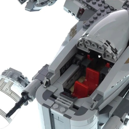 Zestaw klocków STAR WARS Transportowiec łowcy nagród z serialu Mandalorian BRZESZCOT - Zamiennik