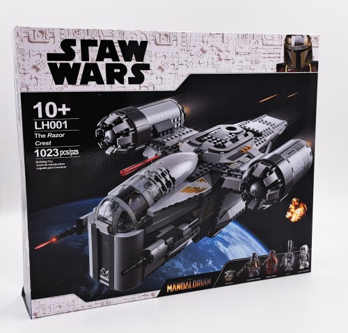 Zestaw klocków STAR WARS Transportowiec łowcy nagród z serialu Mandalorian BRZESZCOT - Zamiennik