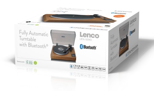 Gramofon Lenco LBTA-165WD BT automatyczny z wbudowanym przedwzmacniaczem i Bluetooth