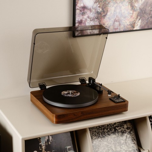 Gramofon Lenco LBTA-165WD BT automatyczny z wbudowanym przedwzmacniaczem i Bluetooth