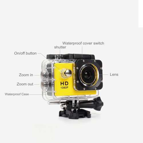Kamera sportowa 1080p czarna
