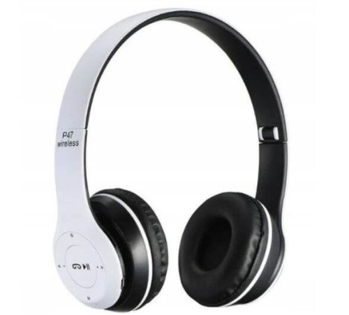 Słuchawki bluetooth P47 biały