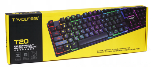 Gamingowa klawiatura z podświetleniem LED TF20