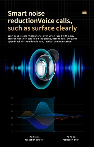 Słuchawki bluetooth YD04 czarne