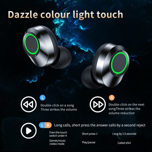 Słuchawki bluetooth YD03 czarne