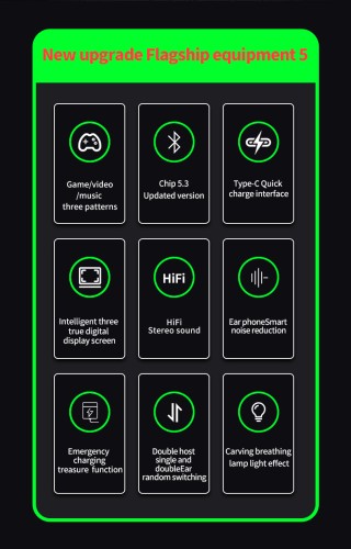 Słuchawki bluetooth YD03 czarne