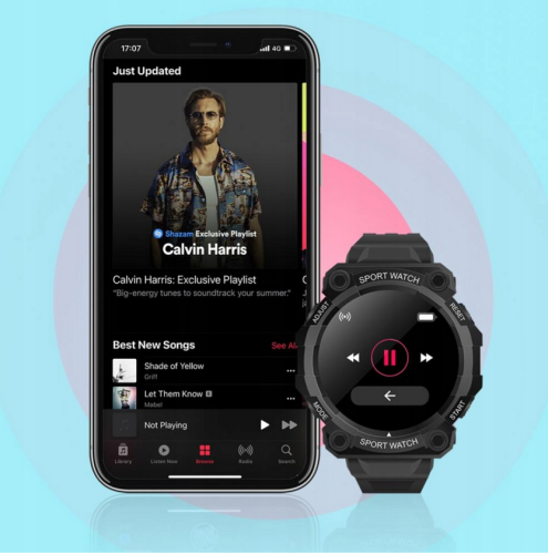 Smartwatch FD68 czarny
