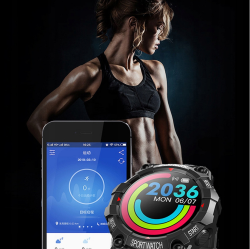 Smartwatch FD68 czarny