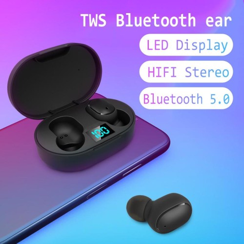 Słuchawki bluetooth E6s czarny