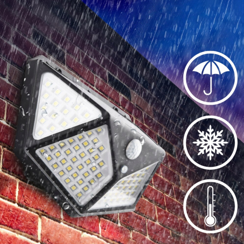 LAMPA SOLARNA 100 LED Z CZUJNIKIEM RUCHU I ZMIERZCHU
