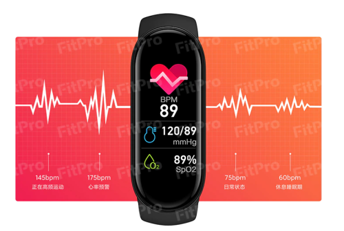 Smart Band M7s magnetyczne czarny