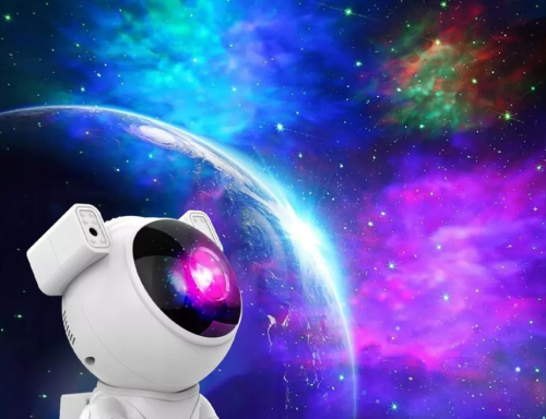Projektor Gwiazd Nieba LED - Lampka Nocna Astronauta