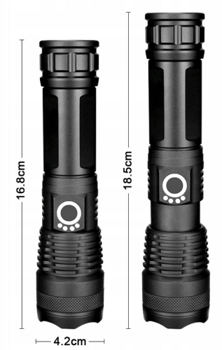 MOCNA LATARKA TAKTYCZNA LED XHP50 - ZOOM