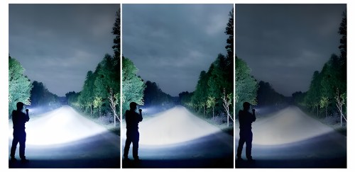 MOCNA LATARKA TAKTYCZNA LED XHP50 - ZOOM