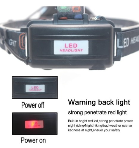Latarka czołowa 3xLED 1000lumen model T6