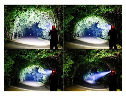 Latarka czołowa 3xLED 1000lumen model T6