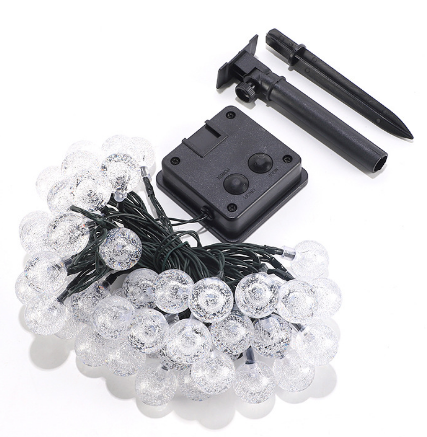 Girlanda Solarna Ogrodowa 7M 40 Lights LED Ozdobne Kuleczki