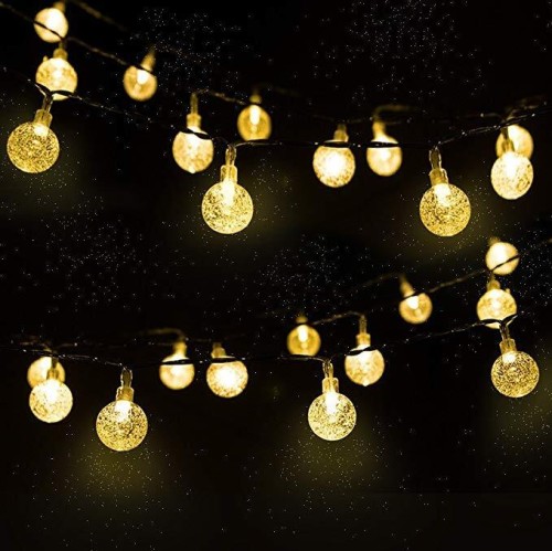 Girlanda Solarna Ogrodowa 7M 40 Lights LED Ozdobne Kuleczki