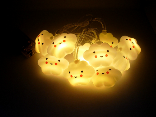Lampki chmurki 2m 10szt.