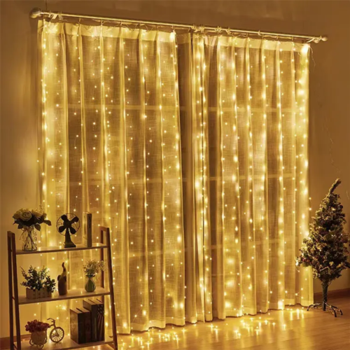 Kurtyna świetlna USB 3m x 3m 300 LED barwa ciepła