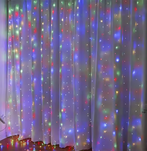 Kurtyna świetlna USB 3m x 3m 300 LED multikolor RGB