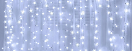 Kurtyna świetlna USB 3m x 3m 300 LED barwa zimna