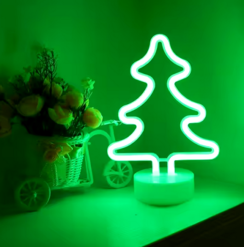 Ozdoba świateczna LED neon choinka