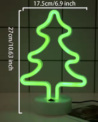 Ozdoba świateczna LED neon choinka