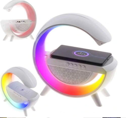 Głośnik RGB lampka LED ładowarka