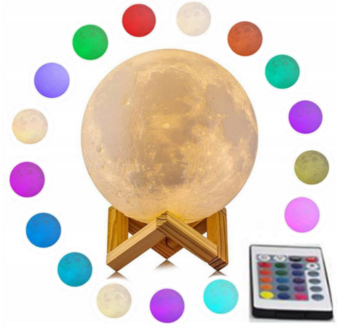 Lampa Księżyc 3D