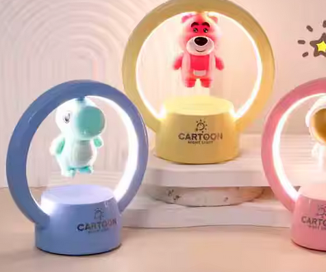 Lampka Nocna Dinozaur Niebieska – LED 3D dla Dzieci
