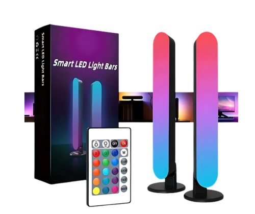 Inteligentne listwy świetlne kolumny LED RGB z Pilotem