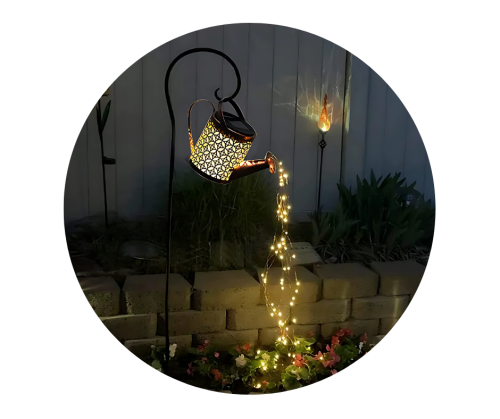 Solarna Lampa Ogrodowa – Konewka LED z Efektem Wodospadu