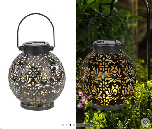 Klasyczna Latarnia Solarna - Wodoodporny Lampion Dekoracyjny do Ogrodu