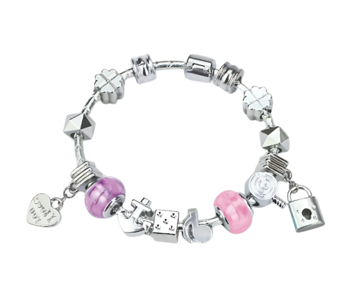 Zestaw do Tworzenia Bransoletek Charms – Kreatywny Zestaw Biżuterii DIY