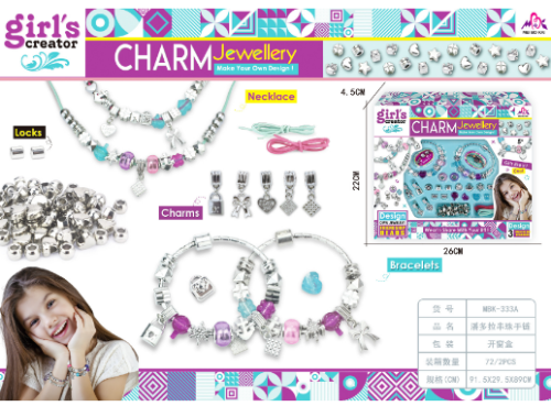 Zestaw do Tworzenia Bransoletek Charms – Kreatywny Zestaw Biżuterii DIY
