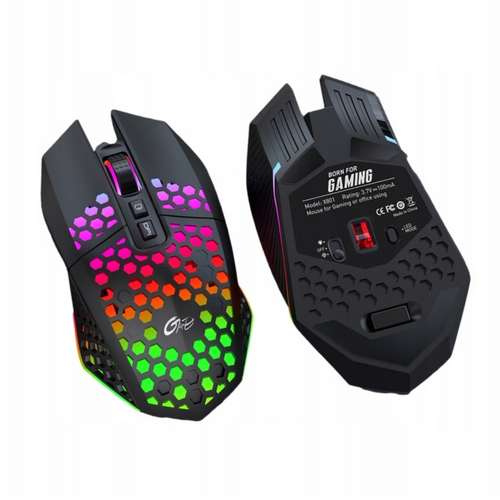 Bezprzewodowa Mysz Gamingowa RGB 2.4GHz – 1600 DPI