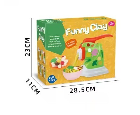 Zestaw kreatywny z ciastoliną Funny Clay do robienia makaronu