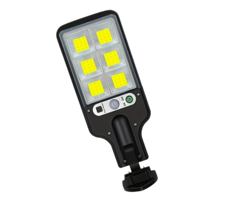 Inteligentna Lampa Solarna LED z Czujnikiem Ruchu i Pilotem – 3 Tryby Świecenia, IP44, 108 COB LED LU17