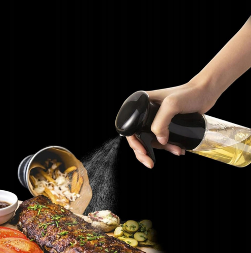 Spryskiwacz do oliwy i oleju – szklana butelka z dozownikiem 200 ml