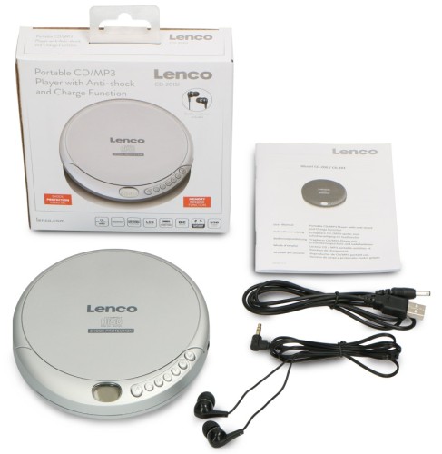 Lenco CD-201S Odtwarzacz CD z Radiem FM i Bluetooth