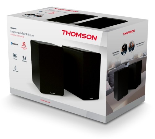 Gramofonem z głośnikami Bluetooth, radiem FM, odtwarza płyty CD/MP3 Thomson MIC300TT/400DUO (7)