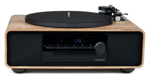 Gramofonem z głośnikami Bluetooth, radiem FM, odtwarza płyty CD/MP3 Thomson MIC300TT/400DUO (11)