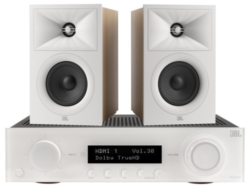 Zestaw stereo audio JBL MA310 + STAGE 250B do muzyki, filmów i gier, 2.0 LATTE (1)