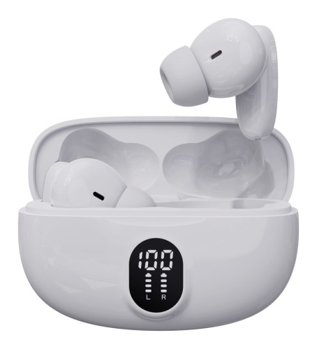 Denver TWE-57W - bezprzewodowe słuchawki Bluetooth białe (1)