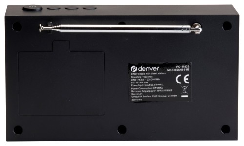 Denver DAB-51B - radio z tunerem DAB+ i FM (5)