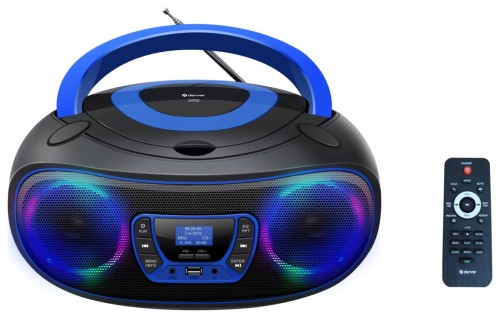 Denver TDB-212BU radio FM/DAB+, Bluetooth, CD, USB, niebieskie (1)